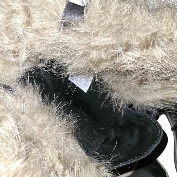 Women's Sorel Joan Of Arctic Waterproof Suede & Leather Boots Black Stone Size 6 - Picture 9 of 13